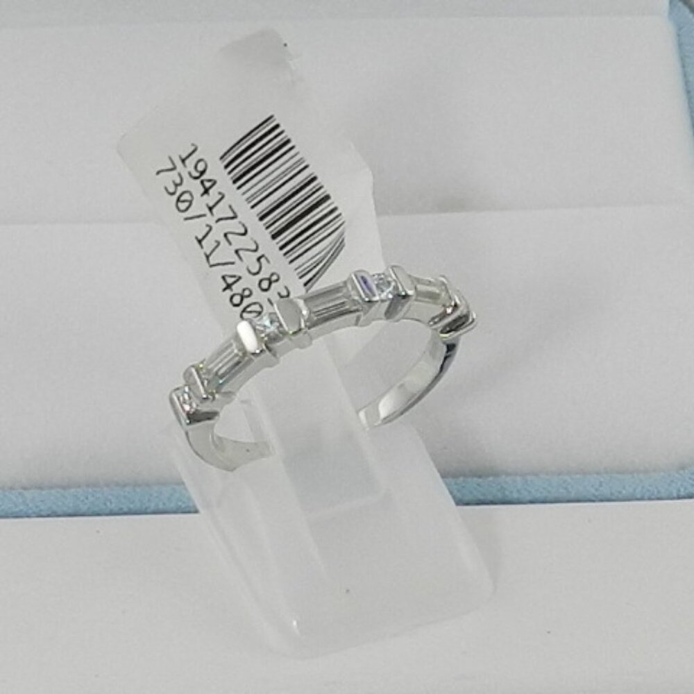 Charles & Colvard Moissanite Band 1/2 ct. t.w. Diamond Equivalent 14K White Gold